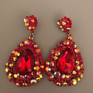 Red earrings